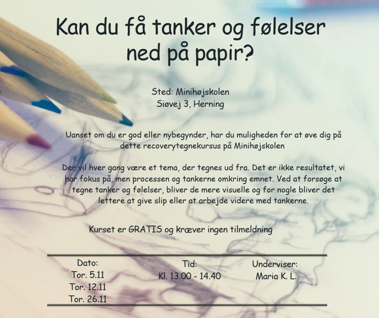 Recovery tegnekursus nov 26